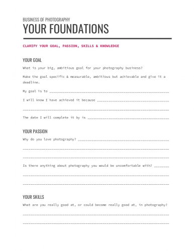Foundations Worksheet